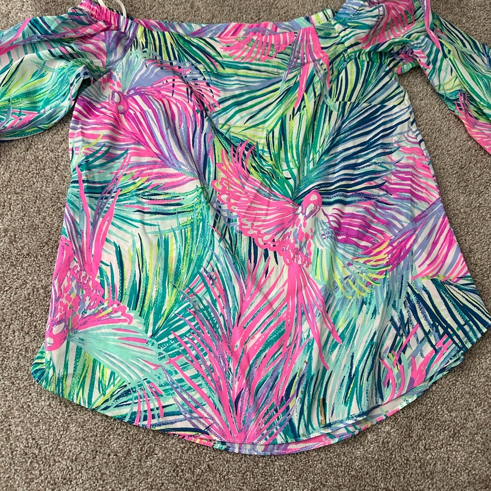 Lily Pulitzer off shoulder blouse XS